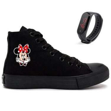 Imagem de Tênis Minnie Do Mickey Desenho Meninos E Meninas Com Relógio - Star, P