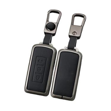Imagem de Capa de couro para chave remota de carro compatível com Mitsubishi ASX LANCER Pajero Sport Outlander Eclipse Cross Chaveiro Capa completa Acessórios(Style3)