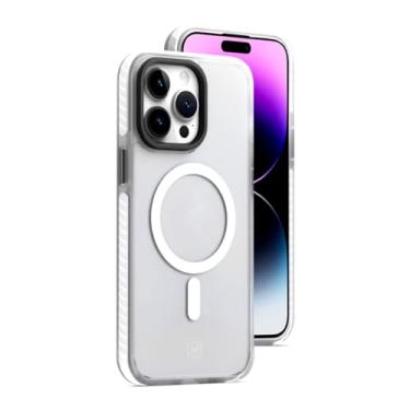 Imagem de Gshield Capa Case Capinha Premium de Policarbonato Fosco Translúcido Compatível com MagSafe para (iPhone 14 Pro, Transparente)