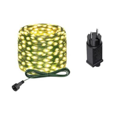 Imagem de Luzes De Cordão LED De Couro Com Energia Solar, Luzes De Fada Estrela 