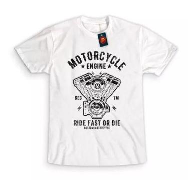 Imagem de Camiseta Masculina Motociclista Motorcycle Engine Harley - MACFLY ESTA