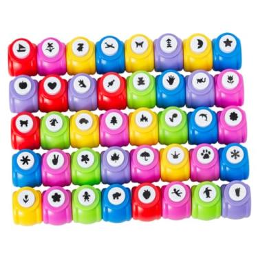 Imagem de UGPLM Conjunto de 40 furadores de papel pequenos e versáteis para artesanato, ideais para scrapbooking e projetos DIY infantis. Perfeito para uso em