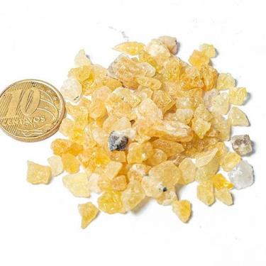 Imagem de 20 Gr Hidenita Amarela Miúda Bruto Natural 5 mm Aprox. - CristaisdeCur