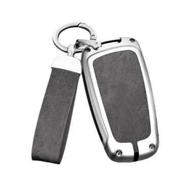 Imagem de Compatível Com Bmw Série 5 Caso Chave 3 6 X3 X5 X1 X2 X6 Escudo Protetor Compatível Com Lâmina De Faca Capa Carro Fábrica(B silver gray set)