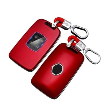 Imagem de Capa De Chave De Carro Abs Compatível Com Renault Koleos Kadjar Scenic Megane Sandero Espace Clio Captur Kangoo Laguna Talisman Twingo(Red)