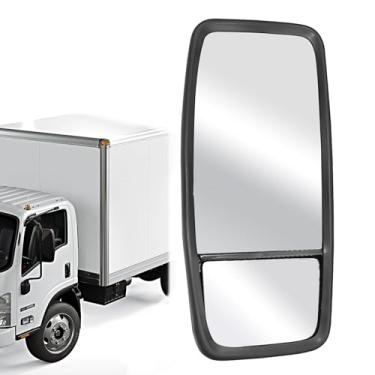 Imagem de MINETPS 8980493150 Espelho de porta lateral esquerdo do lado do motorista adequado para 2007-2023 ISUZU NPR NPR-HD NPR-XD NQR NRR para Chevy GMC W3500 W4500 W5500, espelho retrovisor de caminhão