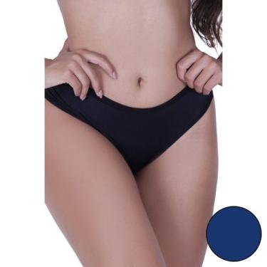 Imagem de Calcinha Isadora de Microfibra Feminino - Biografia da Moda, Marinho, 