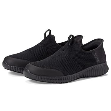 Imagem de Skechers Tênis feminino sem cadarço sem as mãos, Preto, 5.5 Wide