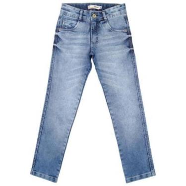 Imagem de Calça Juvenil Look Jeans Skinny Jeans - UNICA - 10-Masculino