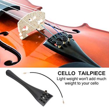 Imagem de Naroote Peça Traseira de Violoncelo Anticorrosão de Liga de Alumínio Com Tubo Traseiro para Violoncelo 4/4, Resistente e Leve, Acessórios para Instrumentos Musicais