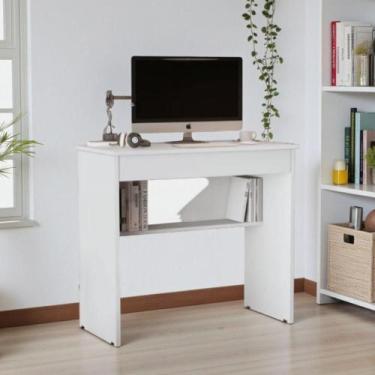 Imagem de Escrivaninha Mesa Gamer Para Computador Branco - Drop de Casa