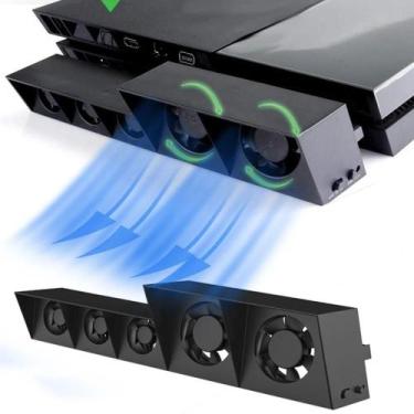 Imagem de Ventilador Externo USB Para Sony PS4 Com 5 Ventiladores, 3 Velocidades