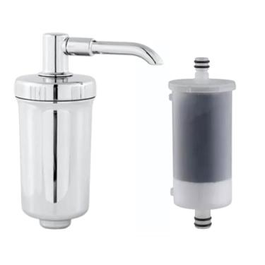 Imagem de Filtro Copo Abs Universal Com Refil Filtrante Para Torneira Cor Cromado