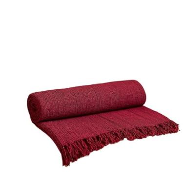 Imagem de Manta para Sofá Luxo King Gigante 3,0x1,8m Decorativa Premium Algodão Capa Protetora Grande Elegante(VERMELHO 2,10x140m POP)