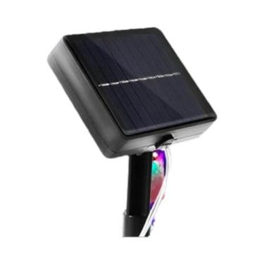 Imagem de Luzes Solares De Natal Para Exterior Com 96/162 LEDs, Cordão Decorativ