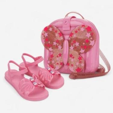 Imagem de Sandália Infantil Barbie Fly Com Mochila Rosa-Feminino