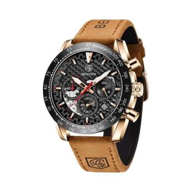 Imagem de Relógio De Luxo Masculino À Prova d'Água, Cronógrafo Esportivo Quartz 