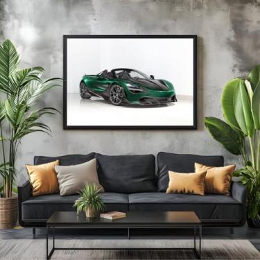 Imagem de Quadro Decorativo Super Carros Esportivos de Luxo Sala Escritório 100x70 (04, Preto, 100x70)