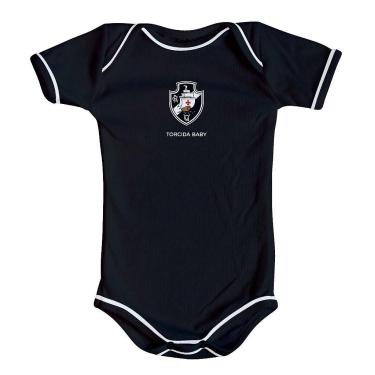 Imagem de Body Vasco Oficial Preto Manga Curta Torcida Baby Oficial