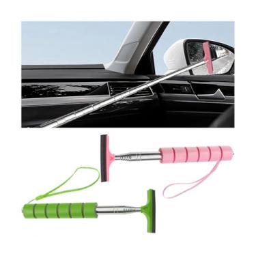 Imagem de Bittwee 2 peças de rodo de espelho lateral do carro, limpador de espelho retrovisor automático retrátil, rodo de janela multiuso para limpar a porta de vidro do chuveiro, acessórios de veículo ajuste