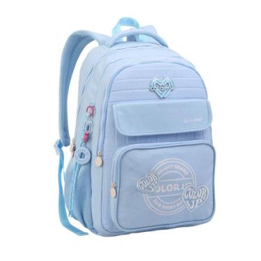 Imagem de Mochila De Costas Color Up Meninas Teen Escolar Glitter Cor:Céu - Sean