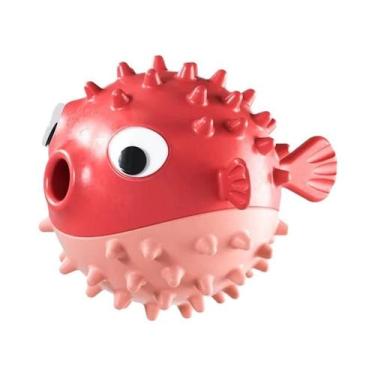 Imagem de Brinquedo Durável Para Cães Em Forma De Peixe Com Som, Bola Para Alivi