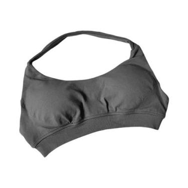 Imagem de Sutiã Esportivo Feminino De Alto Suporte Sem Costura Halter Push-up Co