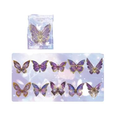 Imagem de Pacote De Adesivos Com Tema De Borboleta, 20 Folhas Com Padrões De Asa