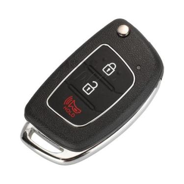 Imagem de Capa De Chave Automotiva Hyundai Com 3 Ou 4 Botões, Controle Remoto E 