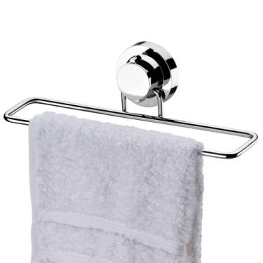 Imagem de Porta Toalha Rosto Banheiro Lavabo Fixação Adesivo 25 Cm - Future Indu