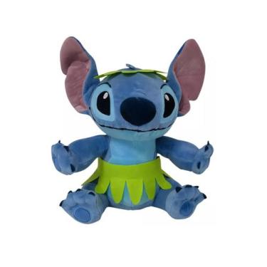 Imagem de Pelúcia Stitch Hula Hula Com Luz E Som 30cm Multikids Br2199, Azul