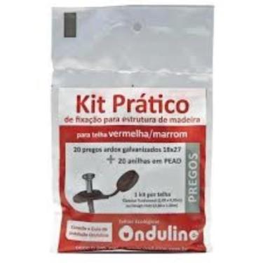 Imagem de Prego onduline verm/marrom pct c/18