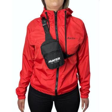 Imagem de Kit Jaqueta Corta Vento Blusa Feminina Agasalho + Shoulder - Hunter Cl