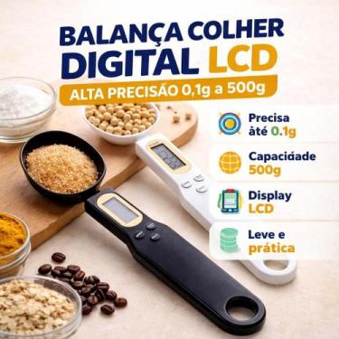 Imagem de Balança Colher Digital LCD Medidor De Alta Precisão Até 0.1g-500g - JA