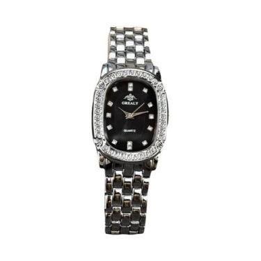 Imagem de Relógio Clássico Feminino De Quartzo Prateado, Moda, Quadrado, Pulseir