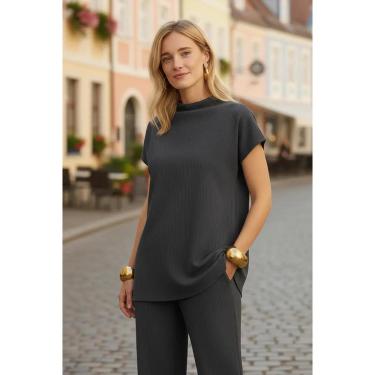 Imagem de Blusa Lunender Alongada Com Gola Alta-Feminino