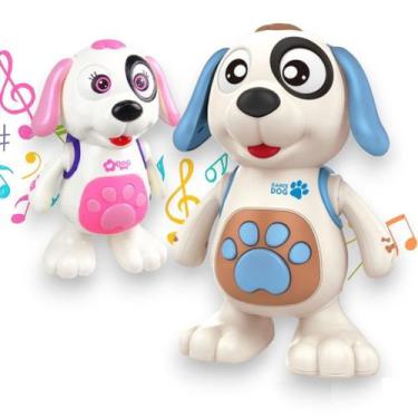 Imagem de Brinquedo Cachorro Dançante Robô Sons Luzes Musical Infantil - Bs7 Com