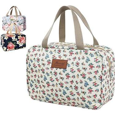 Imagem de Bolsa de maquiagem Hjkiopc Bolsa de higiene grande para mulheres Littl