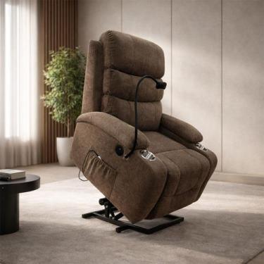 Imagem de Poltrona do Papai Reclinável Lift Austin Massagem e Elevação USB Supor