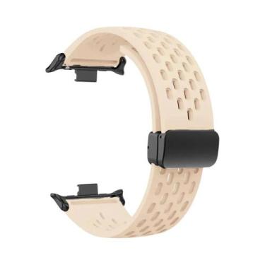 Imagem de Pulseira De Silicone Com Fivela Magnética Respirável Para Redmi Watch 