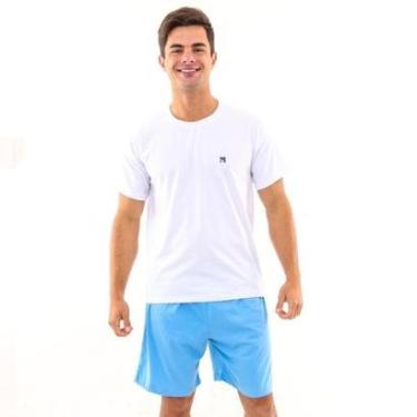 Imagem de Pijama Algodão Curto Verão Calor Adulto Masculino Mechler-Masculino