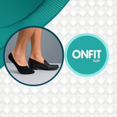 Imagem de Kits Meia Onfit Slim 36-39 sapatilha de algodão invisível bege unisex 