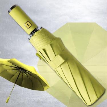 Imagem de Guarda Chuva Abre E Fecha Automático Tecido Duplo Reforçado Cabe Na Bo