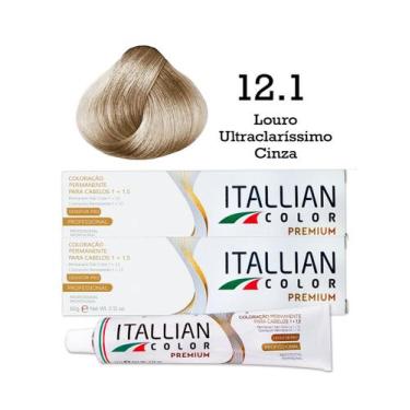 Imagem de 2 Unidades Coloração Itallian Color 12.1 Louro Ultraclaríssimo Cinza -