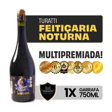 Imagem de Cerveja Artesanal Feitiçaria Noturna Turatti Stout Dark Strong Ale 750