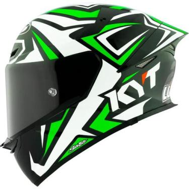 Imagem de Capacete KYT TT Revo Alex Lowes 2024 Preto Branco e Verde, 62