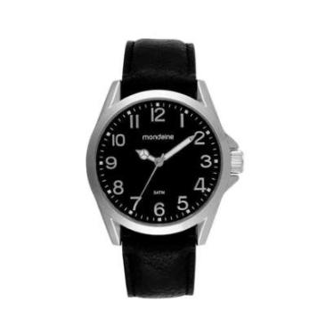 Imagem de Relógio Mondaine Clássico Prata/Preto Masculino 99741G0MVNH2-Masculino