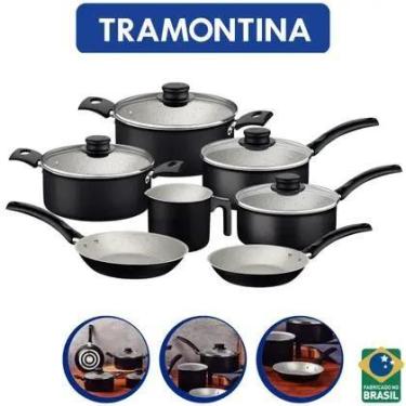 Imagem de Jogo de Panelas Tramontina Turim 20297061 Preto, Preto