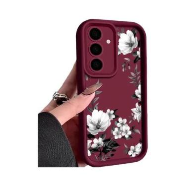 Imagem de Capa Macia Com Estampa De Flores Para Samsung Galaxy A57 A37 A56 A16 A
