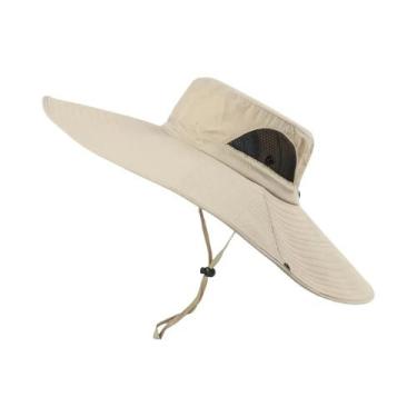 Imagem de Chapéu De Pesca Unissex Com Proteção UV, Aba Larga, Estilo Boonie, Cha
